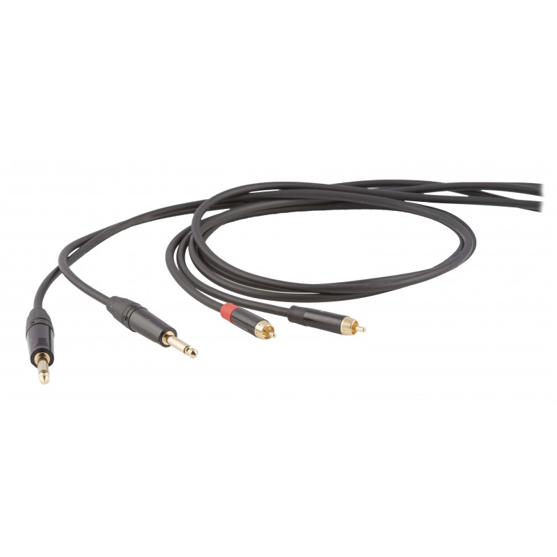 DIE HARD DHS535LU18 ONEHERO Series kabel audio 2x Jack 6.3 - 2x RCA 1.8m
